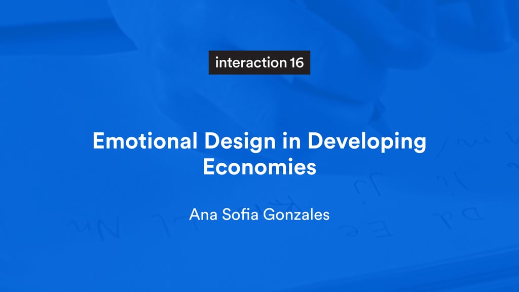 Emotional Design in Developing Economies