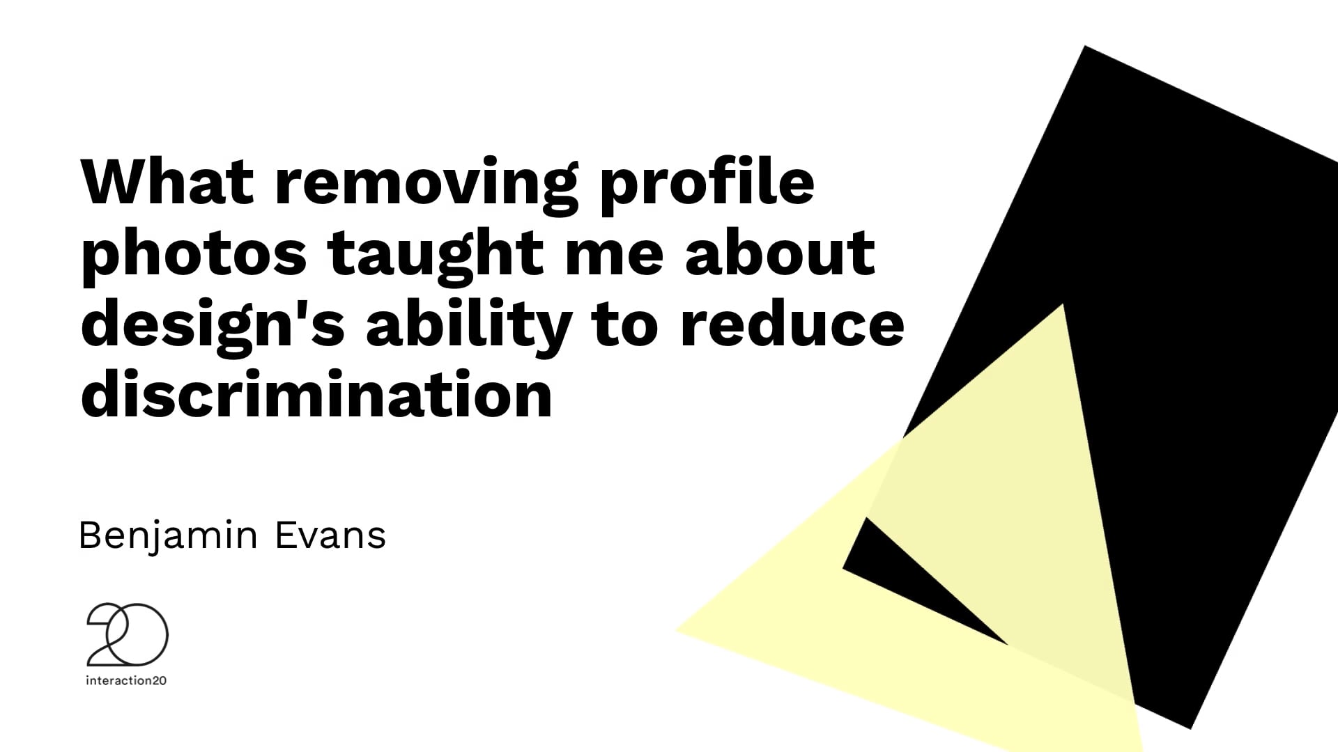 Negative space: What removing profile photos taught me about design’s ability to reduce discrimination